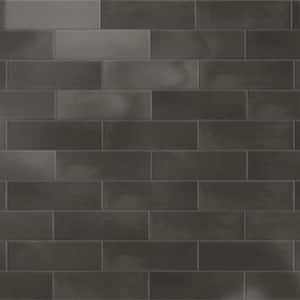 Coco Glossy Black Hat 2 in. x 5-7/8 in. Porcelain Wall Tile (5.94 sq. ft./Case)