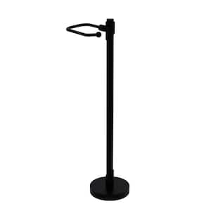 Allied Brass European Style Toilet Tissue Stand - Matte Black TS-25E