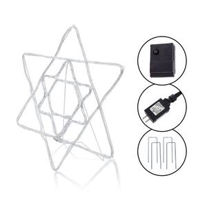 Guirlande Lumineuse Hanoucca étoilée - 9 Lumières LED à Piles, 165 Cm - Décoration Fête Et Intérieur
