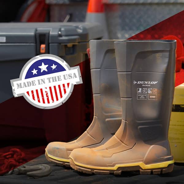 DUNLOP Unisex Acifort MetMAX 15 in. Steel Toe Cap PVC Rubber Boots