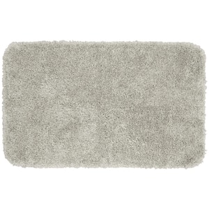 Serendipity Taupe 30 in. x 50 in. Washable Bathroom Accent Rug