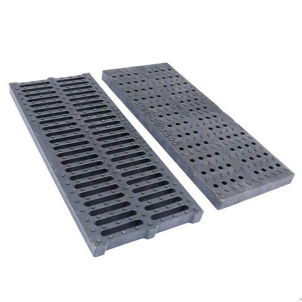 7.87 in. x 19.7 in. x 1.18 in. Composite Resin Drainage Grate for Trench Cover, Car Washes, Pool Deck, 2-Pack price history on PriceWatchPro