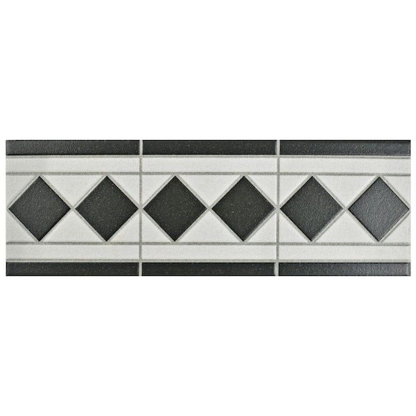 Merola Tile Vanity Listello Blanco 4-1/4 in. x 13 in. Matte Porcelain Floor and Wall Tile Trim