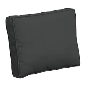 ProFoam 24 in. x 19 in. Slate Grey Rectangle Outdoor Plush Lumbar Pillow