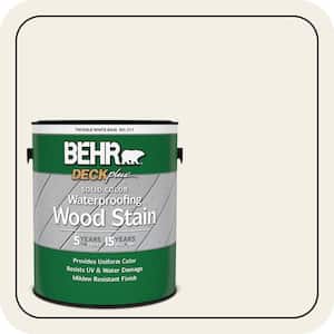 1 gal. #SC-337 Pinto White Solid Color Waterproofing Exterior Wood Stain