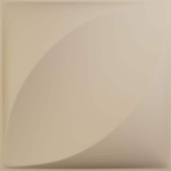 11-7/8"W x 11-7/8"H Malone EnduraWall Decorative 3D Wall Panel, Smokey Beige (Covers 0.98 Sq.Ft.)