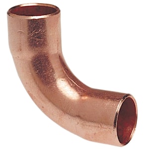 1 in. Wrot Copper 90-Degree Cup x Cup Long-Radius Elbow