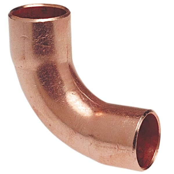 NIBCO 1 in. Wrot Copper 90-Degree Cup x Cup Long-Radius Elbow