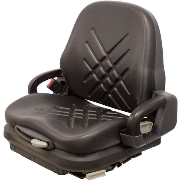 KM Universal Mechanical Suspension Forklift Seat for Forklift and Material Handling Equipment with Retractable Seat Belt