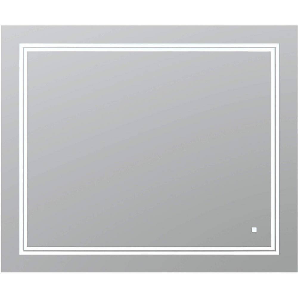 SOHO 36 in. W x 30 in. H Frameless Rectangular LED Light Bathroom Vanity Mirror in Silver price history on PriceWatchPro