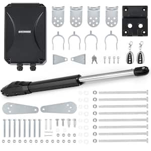 Automatic Single Swing Gate Opener Kit with 2 remotes-880lb, 20ft