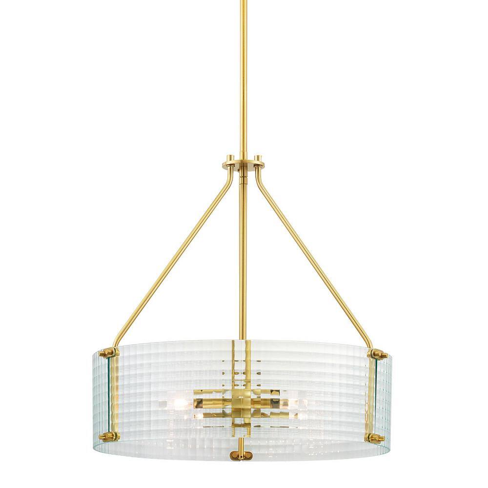 Home Decorators Collection Westlyn 4Light Brushed Brass Chandelier 7999HDCBB The Home Depot