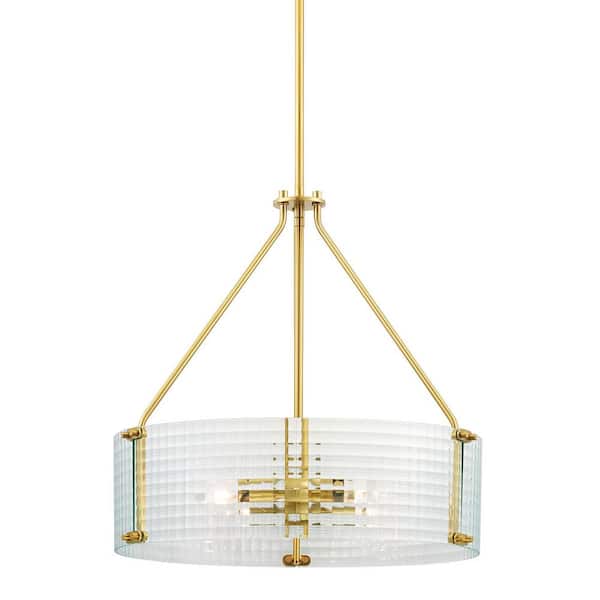 Westlyn 4-Light Brushed Brass Chandelier