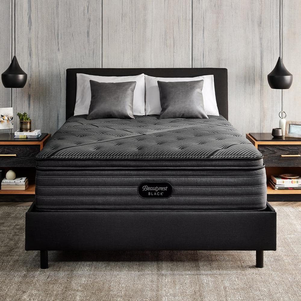 Beautyrest Black L-Class King Plush Pillow Top 14.5 in. Mattress ...