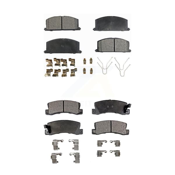 TEC Front Rear Ceramic Brake Pads Kit For Toyota Corolla Celica Geo Prizm Chevrolet Nova KTC-100320