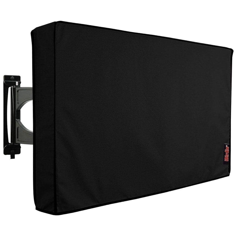 52 in.-55 in. Weather Proof 600D Thick Fabric Indoor/Outdoor TV Cover in Bl