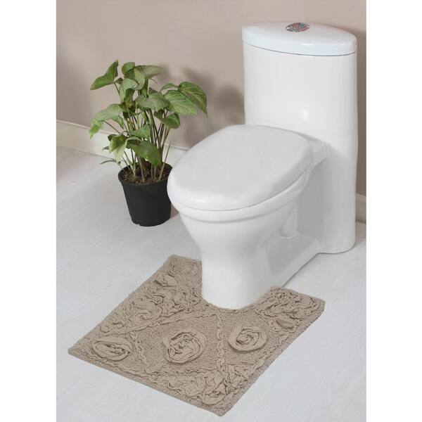  Boho Black and White Contour Mat and Toilet Lid Cover