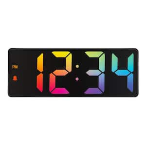 2 in. Gradient Digital Alarm Clock with Indoor Temperature