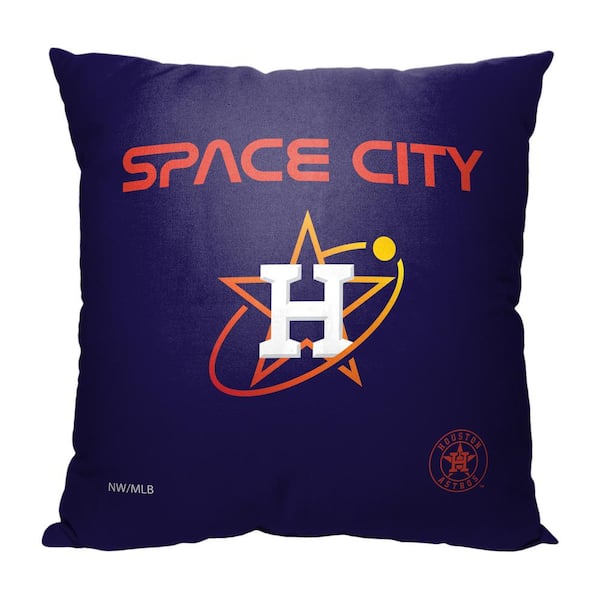 THE NORTHWEST GROUP MLB City Connect Astros Printed Polyester Throw Pillow 18 X 18