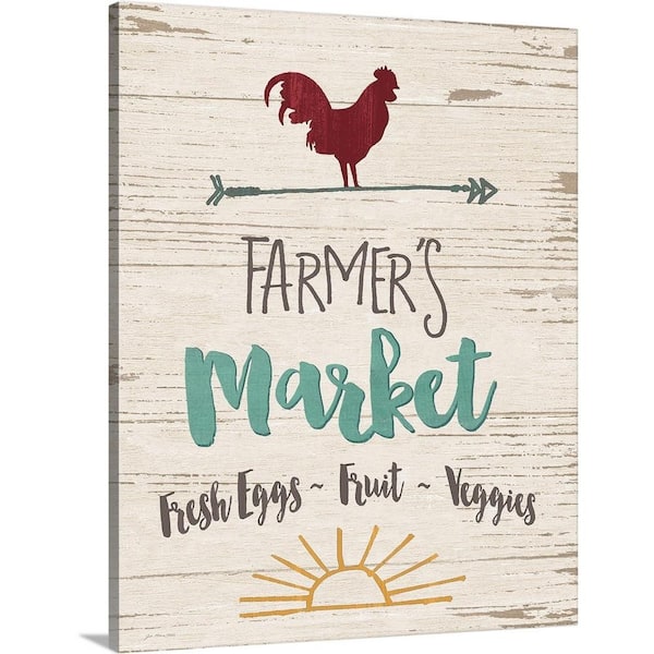 GreatBigCanvas 16 in. x 20 in. "Farmer's Market" by Jo Moulton Canvas Wall Art