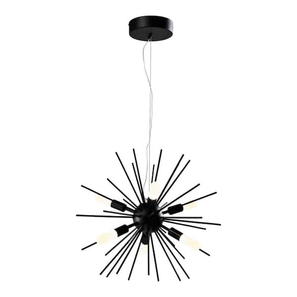 Maxax Augusta 28-Watt Integrated LED Black Stutnik Style Chandelier