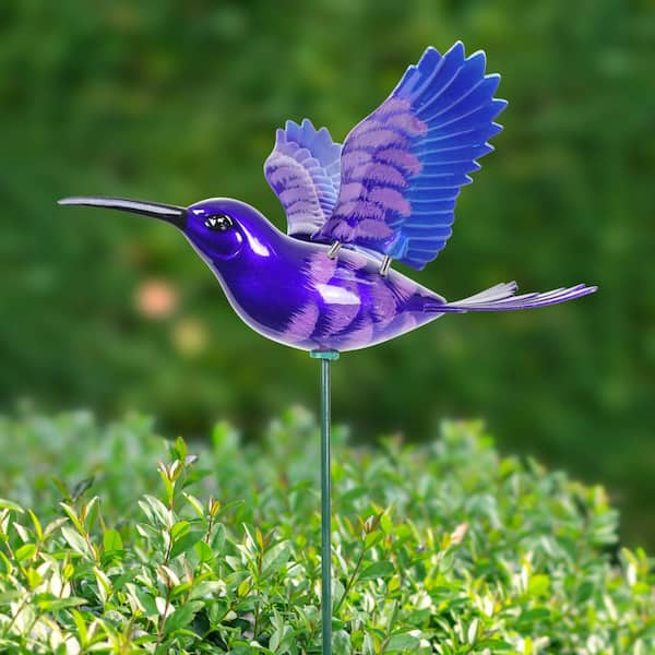Hummingbird Crowned Woodnymph Purple Violet Purse Bag Hanger Holder Hook