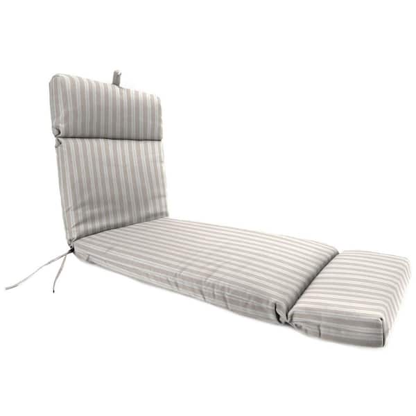Jordan Manufacturing 72 in. L x 22 in. W x 3.5 in. T Rectangular Outdoor Chaise Lounge Cushion in Swain Sand and White