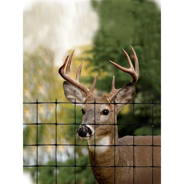 7.5 ft x 165 ft Black TENAX Deer Control Fence 