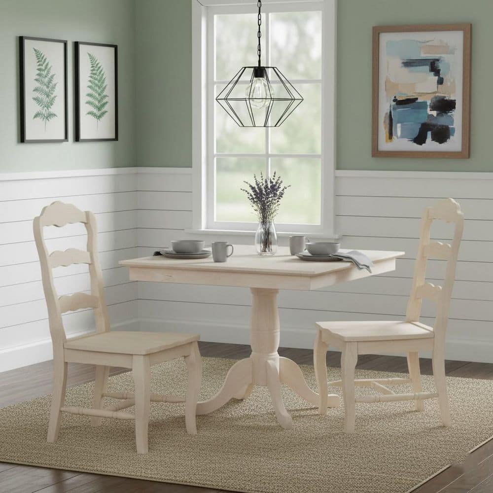 International Concepts Versailles Unfinished Wood Side Chair (Set