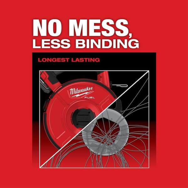 Milwaukee M18 FUEL Angler 240 X 1/8 Steel Pulling Fish Tape Drum 4844