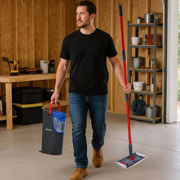 O-Cedar H2prO Microfiber Flat Mop System 175765 - The Home Depot