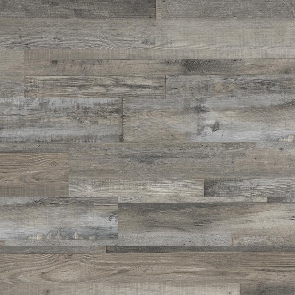 A&A Surfaces Outerbanks Grey 12 MIL x 6 in. x 48 in. Glue Down Luxury Vinyl Plank Flooring (36 sq. ft./case)