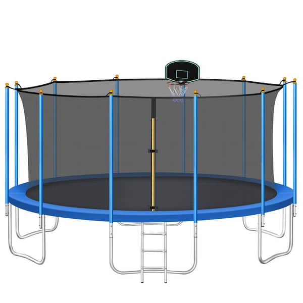 6FT NEW Trampoline With Safety Net Enclosure Spring Cover Padding Adults Kids
