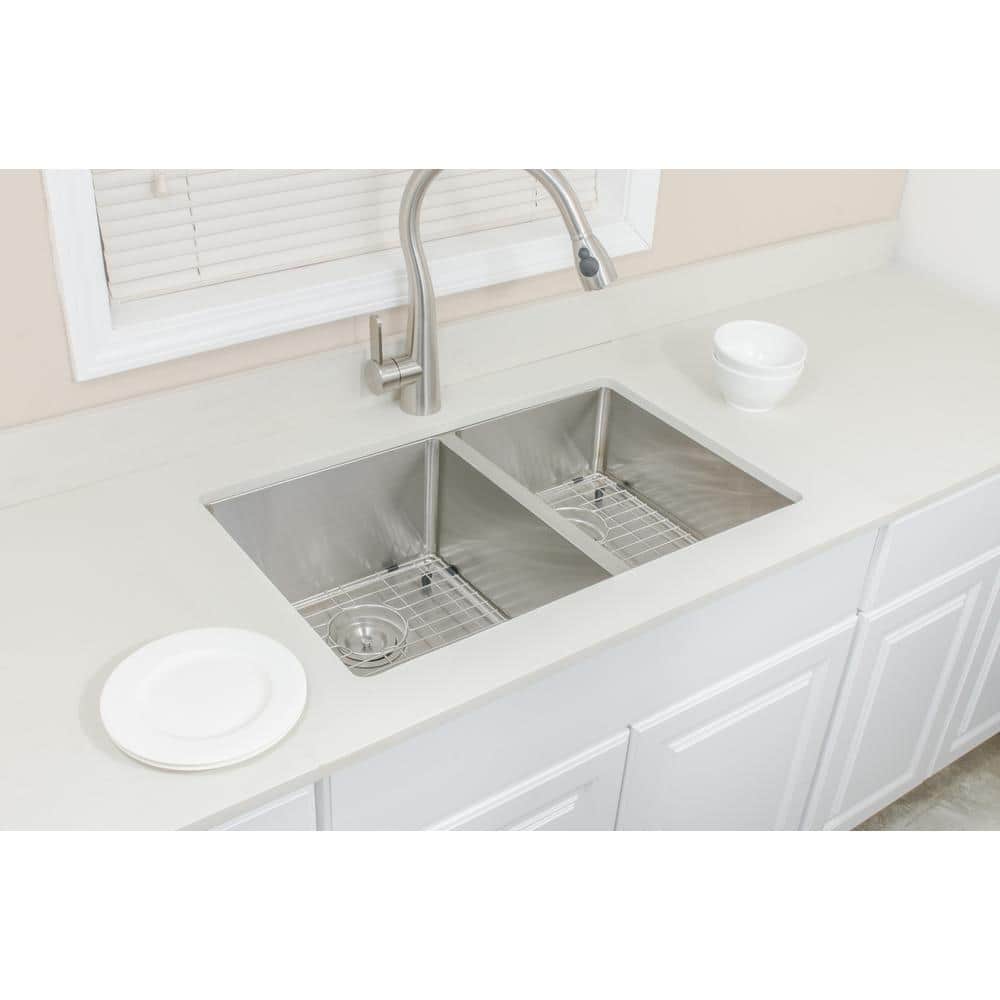 30'' Stainless Steel Double Bowl Drop-In Kitchen Sink