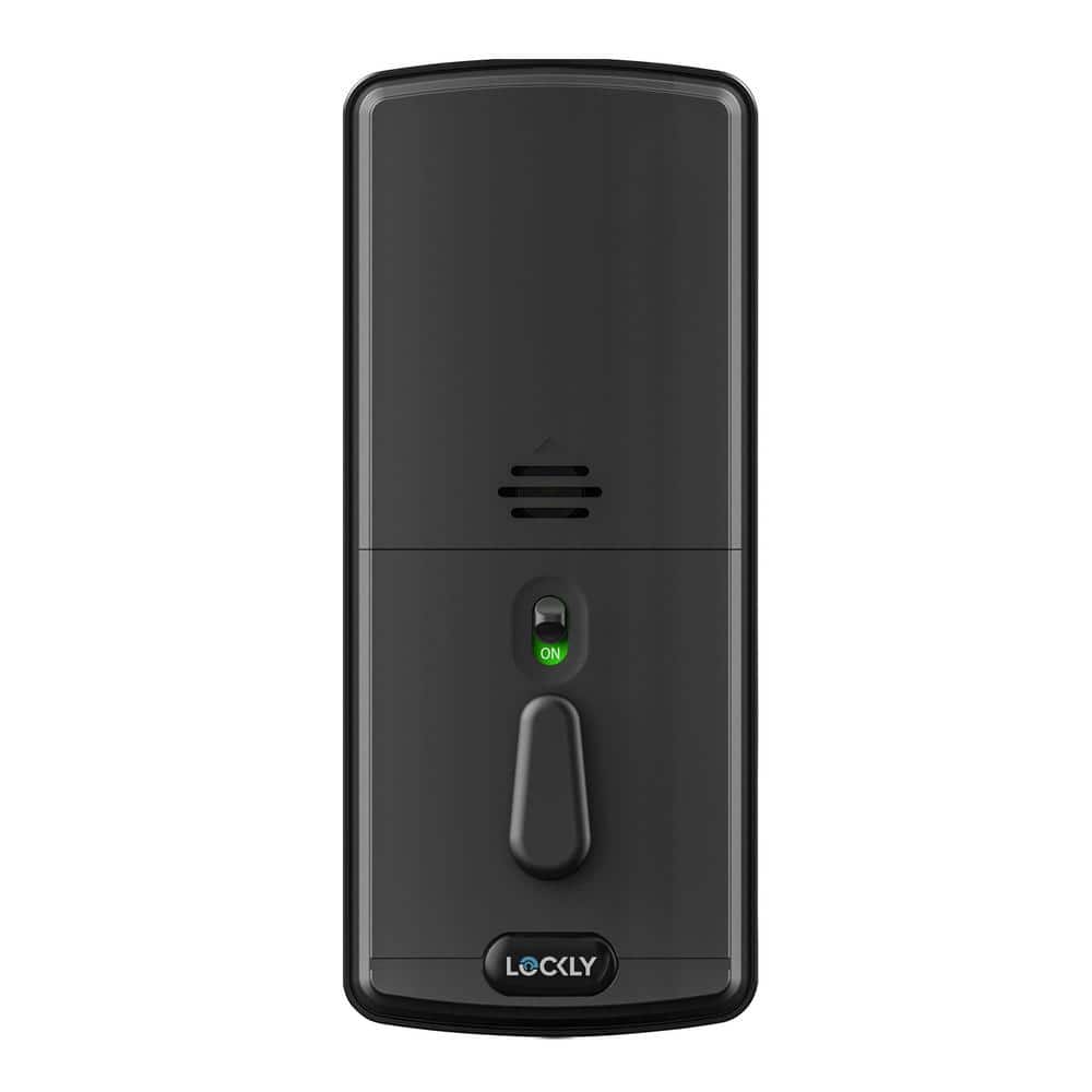Matte Black Smart Deadbolt with Fingerprint and Keypad