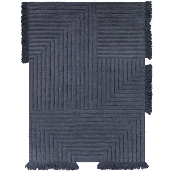 Harmon Dark Blue 8 ft. x 10 ft. Area Rug