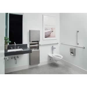 Purist 18 in. x 2.4375 in. Concealed ScrewGrab Bar in Polished Stainless
