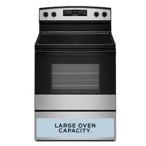 30 in. 4-Burner Elements Freestanding Electric Ranges in Stainless Steel with Extra-Large Oven Window