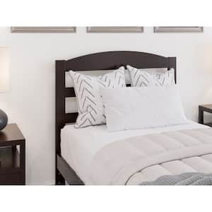 Warren, Arched Horizontal Slat Wood Headboard, Twin, Espresso