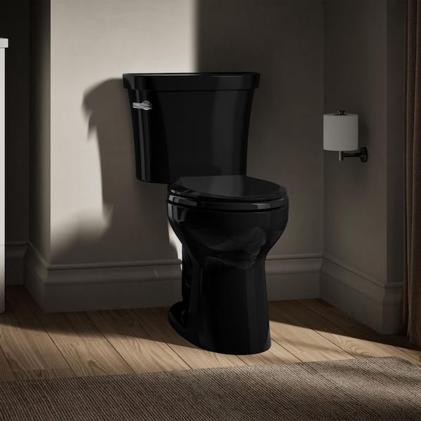 Highline 1.6 GPF Single Flush Toilet Tank With Gravity Fed Technology in Black