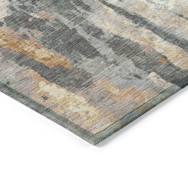 Chantille Machine Washable Indoor/Outdoor Abstract ACN2284 Rust 9 ft. x 12 ft. Area Rug
