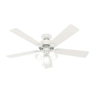 Swanson 52 in. Integrated LED Indoor Fresh White Ceiling Fan
