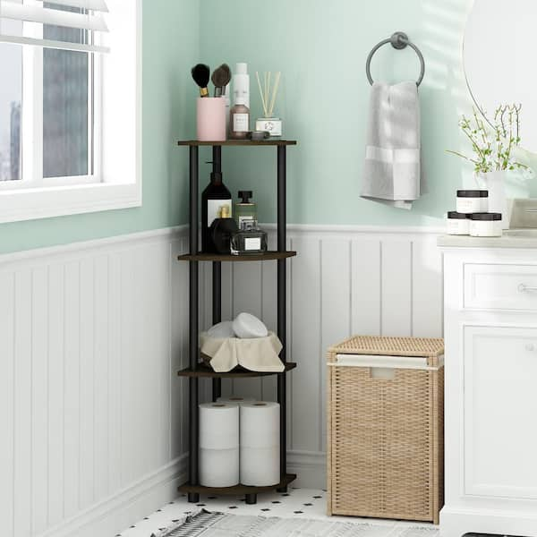 DWVO 3 Tiers Corner Shelf Corner Stool, Poly Lumber Corner Shower