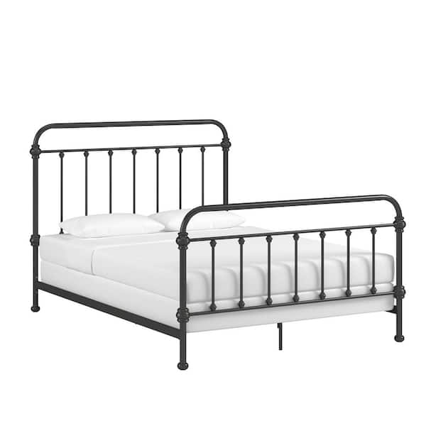 Antique Dark Bronze Antique Graceful Victorian Metal Bed
