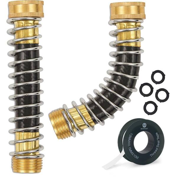 Morvat Garden Hose Kink Protector with Coil Spring, Includes 1 Tape and