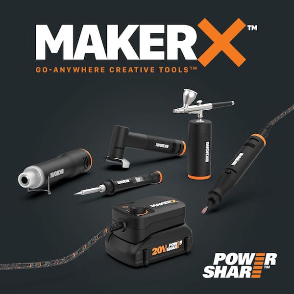 1 Stück 2Ah Ladegerät PowerShare WX989 MAX 20V MakerX WORX Mini-Heißluftpistole & Lötkolben18V 1 Stück 2 Ah Akku mit Anzeige