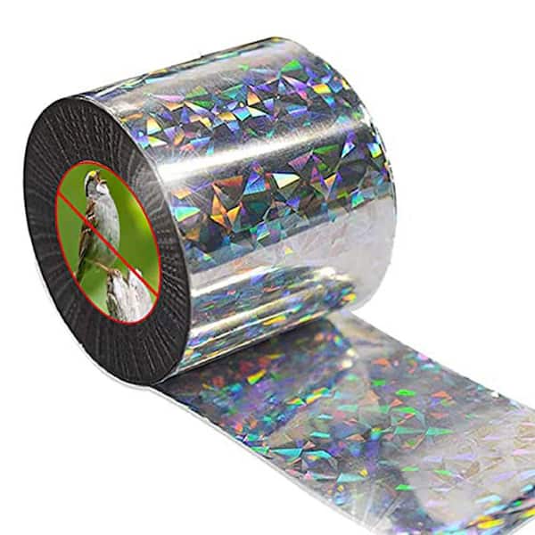 Aspectek 200 ft. Double Sided Holographic Bird Scare Ribbon Tape HR1961 -  The Home Depot
