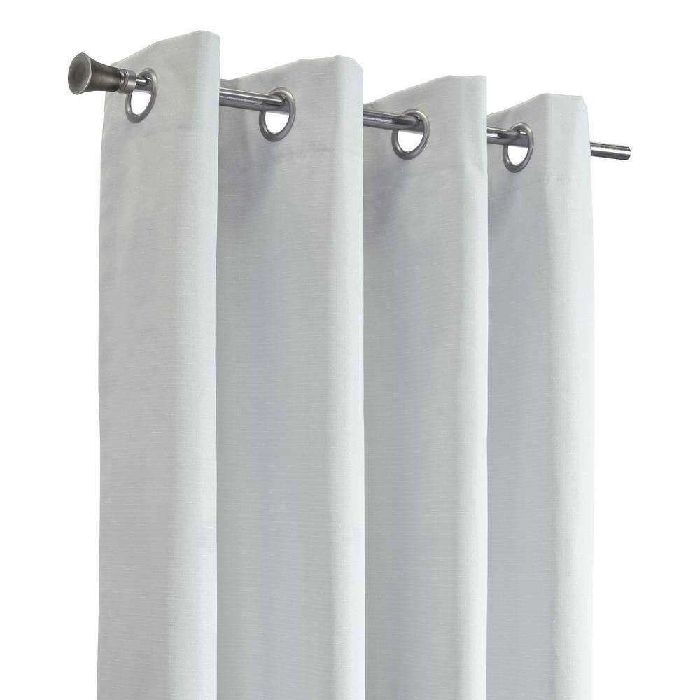 Light Gray Blackout Grommet Polyester Window Panel 52" x 63"