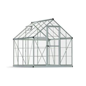 Harmony 6 ft. x 8 ft. Polycarbonate Greenhouse in Silver