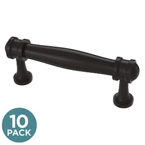 Charmaine 3 in. (76 mm) Matte Black Cabinet Drawer Bar Pull (10-Pack)